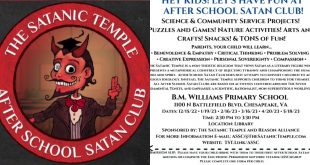 After School Satan Club Is Making Its Way to a Virginia Elementary School This Month