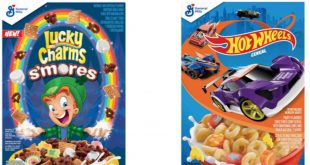 General Mills Introduces S'mores Flavored Lucky Charms and Hot Wheels Cereal