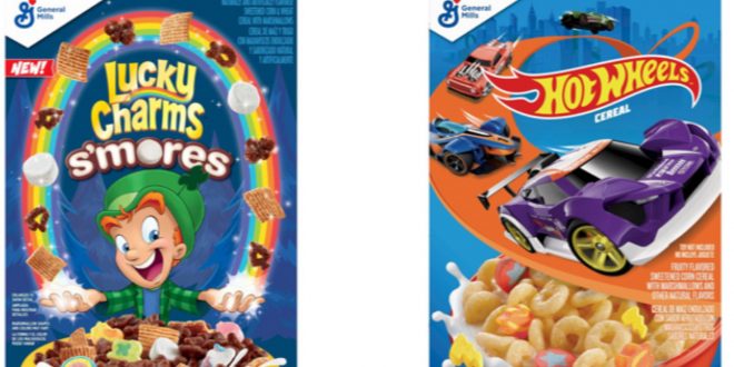 General Mills Introduces S'mores Flavored Lucky Charms and Hot Wheels Cereal