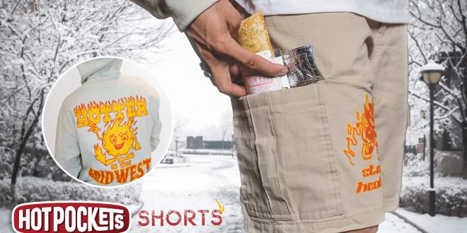 Hot Pockets Debuts Cargo Shorts with Insulated Pockets Created to Keep Food Warm
