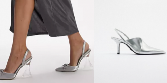Where To Shop The Latest Trend, Silver Chrome Pumps