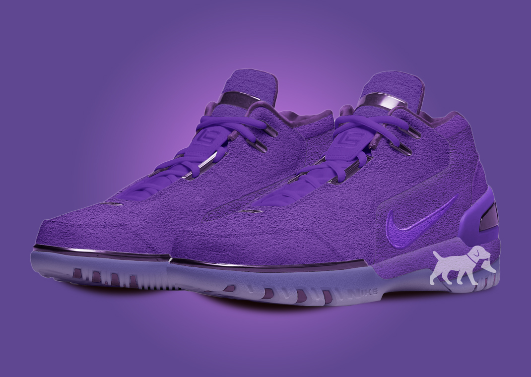 LeBron James' Nike Air Zoom Generation Court Purple PE Releases