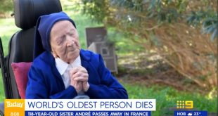 The World's Oldest Person, French Nun Sister André, Dies At 118 Years Old