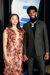 Actress Storm Reid And College Football Star Shedeur Sanders Make Red Carpet Debut