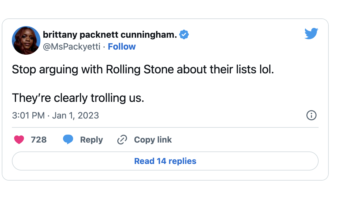 Twitter Reacts to Rolling Stone’s 200 Greatest Singers Of All Time List