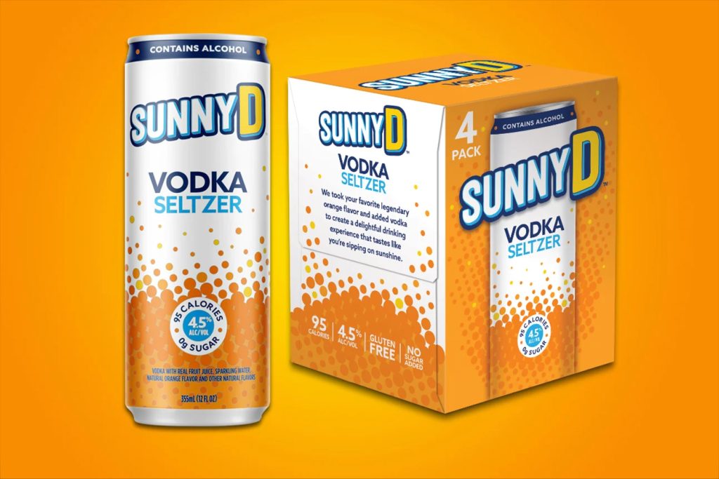 New SunnyD Vodka Seltzer Offers The 90s Orange Juice With An Adult Spin 