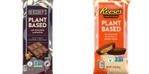 Hershey's Reese's Peanut Butter Cups & Chocolate Almond Bars Are Going Vegan - Baller Alert Hershey's Reese's Peanut Butter Cups & Chocolate Almond Bars Are Going Vegan