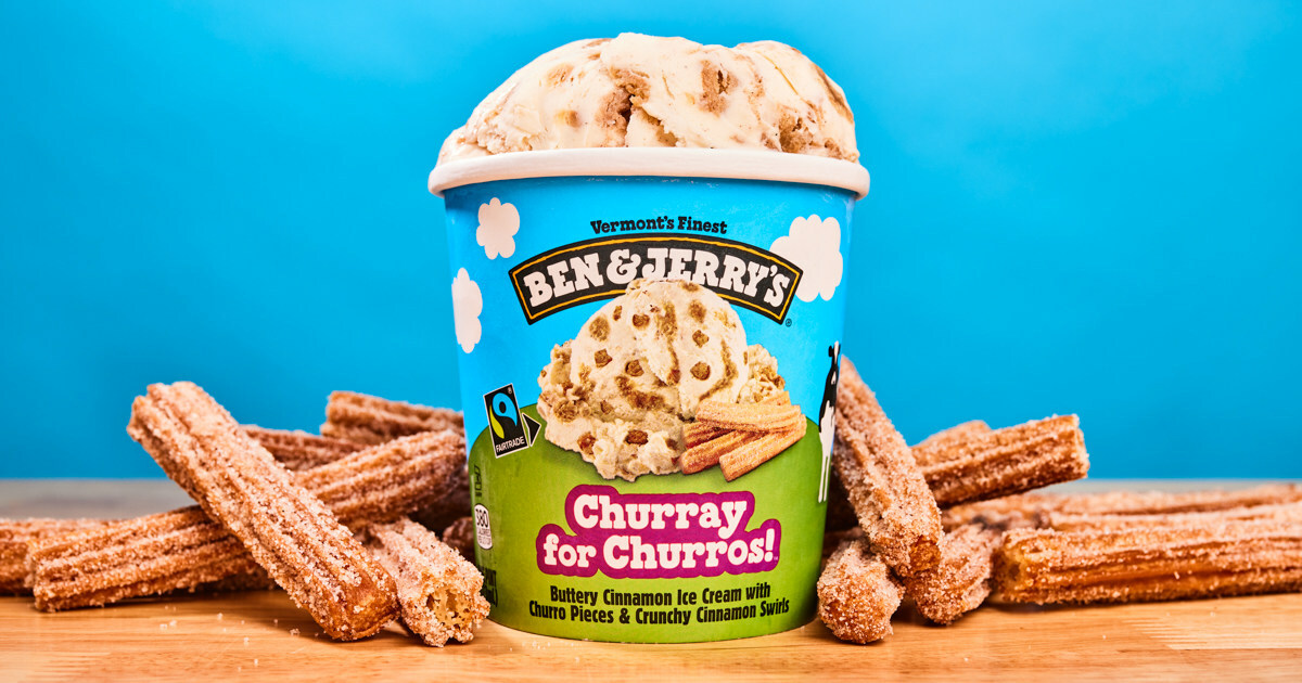 Ben Jerry Churros - Baller Alert Ben & Jerry's Finally Drops 'Churray For Churros' Ice Cream