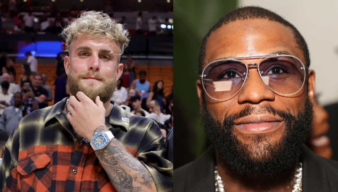 Jake Paul and Floyd Mayweather - Baller Alert Jake Paul and Floyd Mayweather Get into Heated Altercation After Miami Heat Game