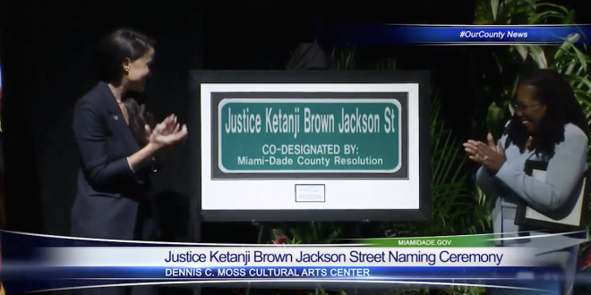 U.S. Supreme Court Justice Ketanji Brown Jackson Gets Honored With Her Own Street In Miami-Dade Hometown