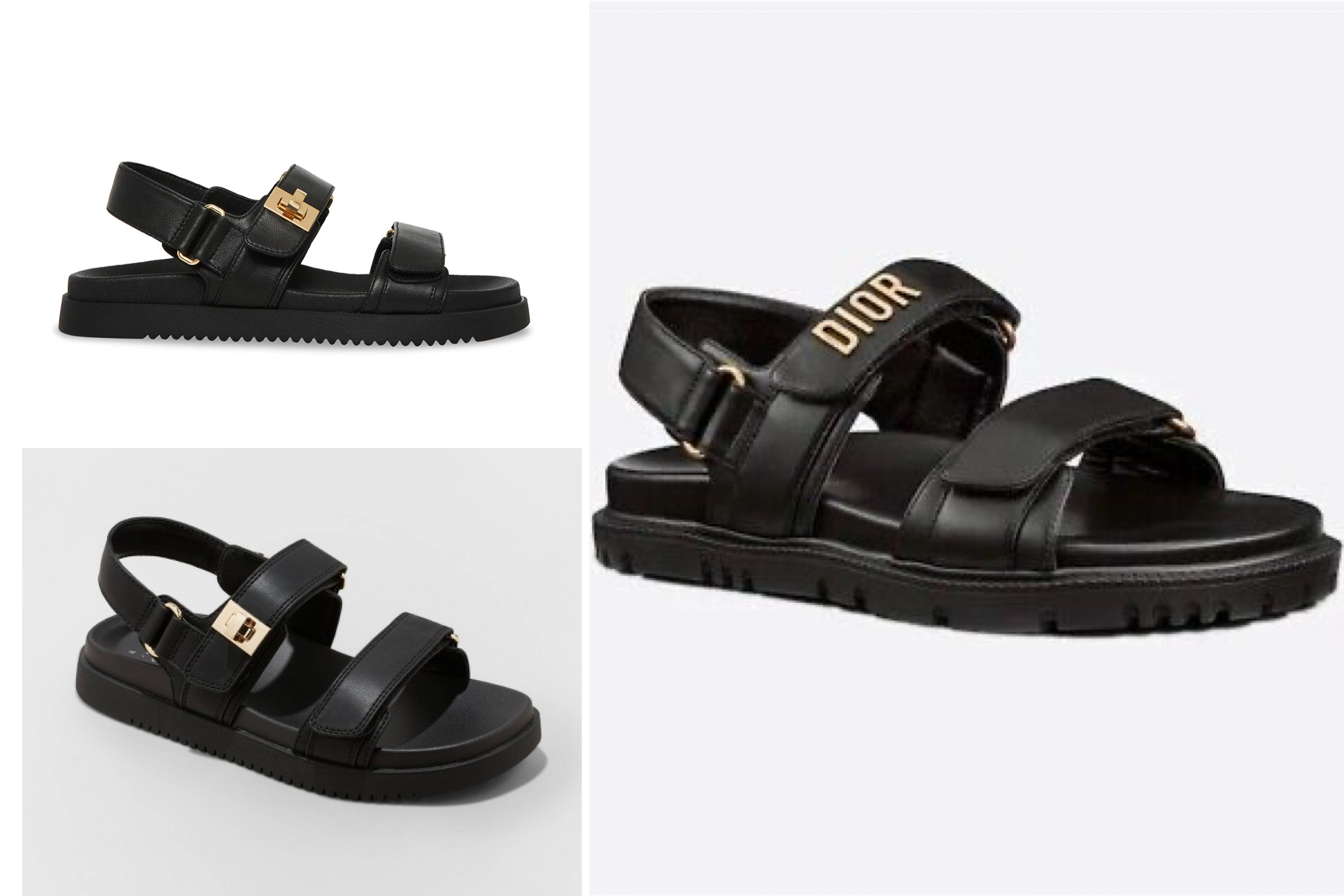 Ballin’ On A Budget: Christian Dior Act Sandal vs. Steve Madden’s Mona Sandal vs. Target Jonie Ankle Strap Sandal