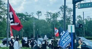 Nazis Protest Outside Of Walt Disney World (Video)