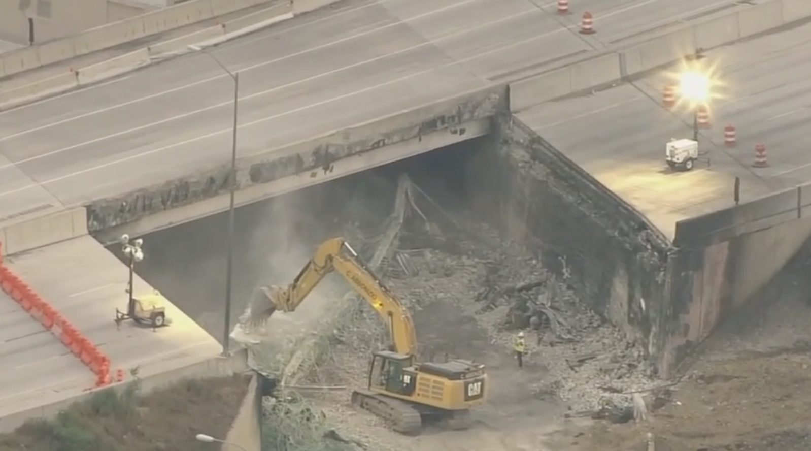 Philadelphia Officials Say Collapsed I-95 Roadway Could Take 'Months' To Repair