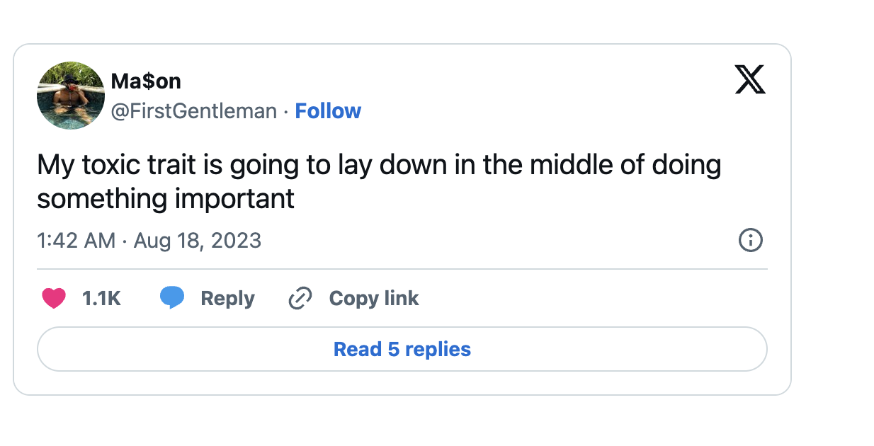 round-up of funny & relatable tweets