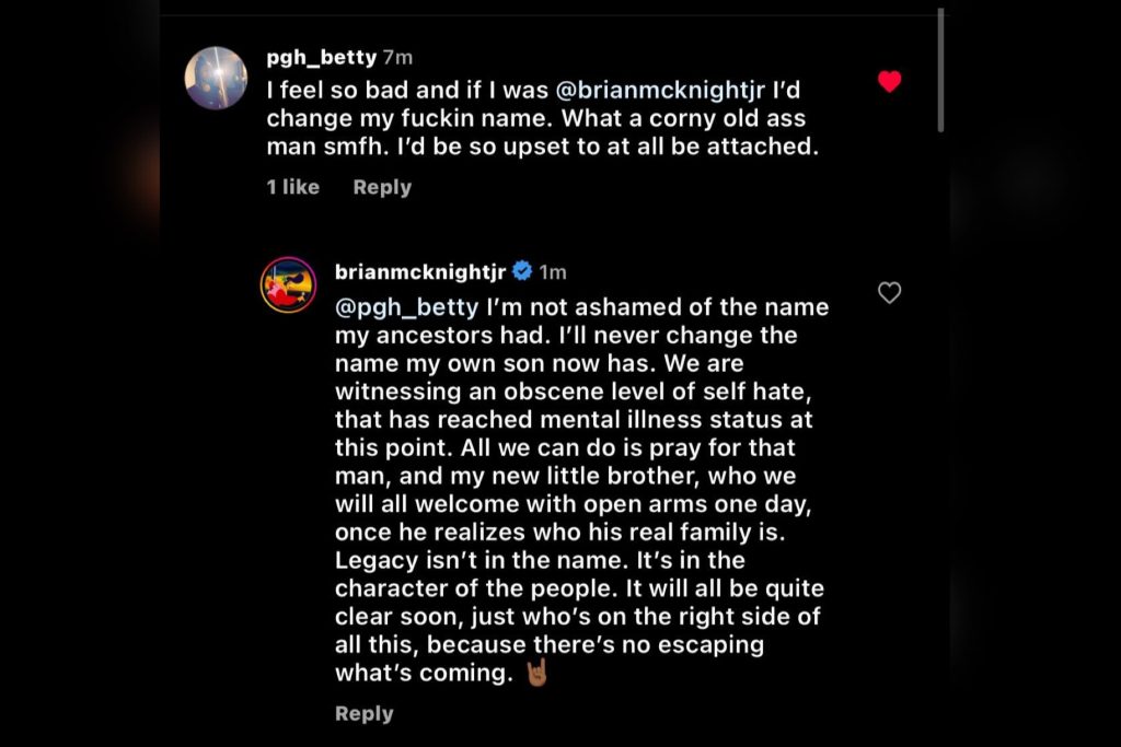 Brian McKnight Slammed For Legally Changing his name to match his newborn son despite having a McKnight Jr. Already