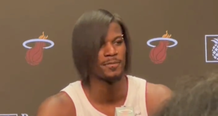 Jimmy Butler Shows Off New 'Emo' Look at Heat Media Day