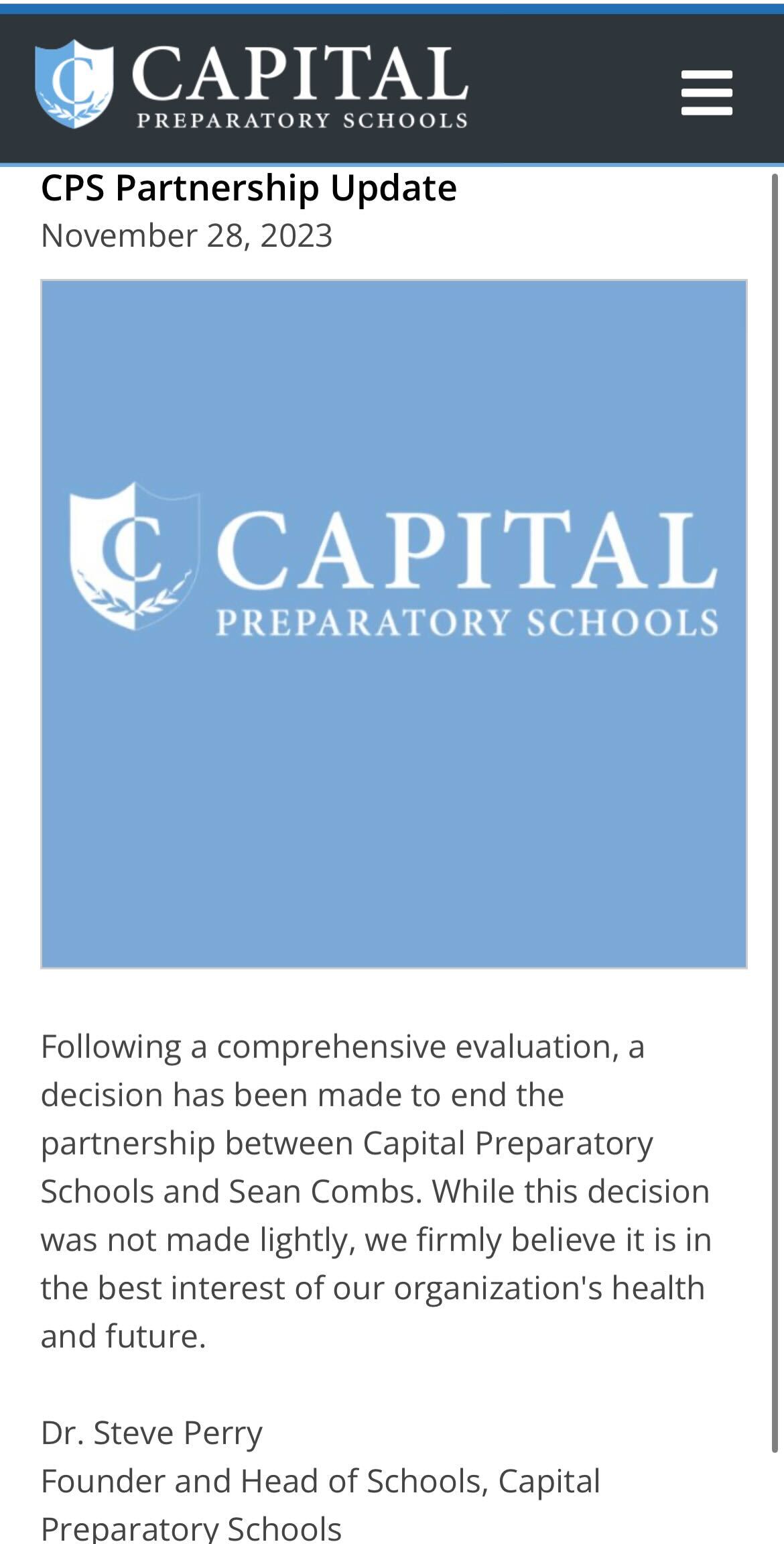 Capital Prep Statement