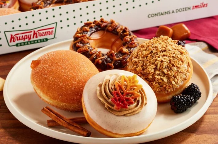 Krispy Kreme's Flavors of Fall Collection Has Arrived With Three New Doughnuts - Baller Alert Krispy Kreme's Flavors of Fall Collection Has Arrived With Three New Doughnuts