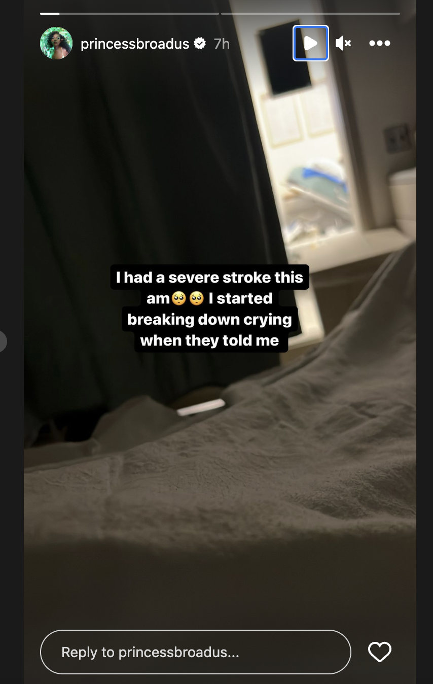 Cori Broadus at the hospital