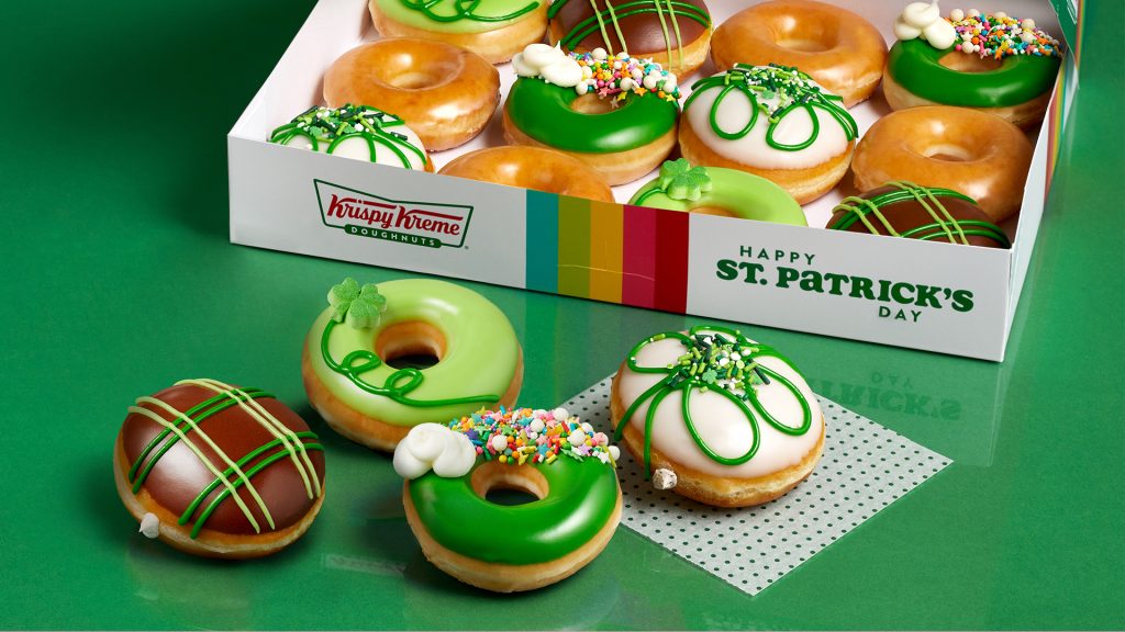 Krispy Kreme's St. Patrick's Day Treat: Free Doughnuts and 4 New Flavors