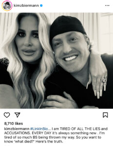 Kim Zolciak Addresses Controversy Surrounding Alleged'RIP' Post About Estranged Husband Kroy Biermann, “Here’s the truth”