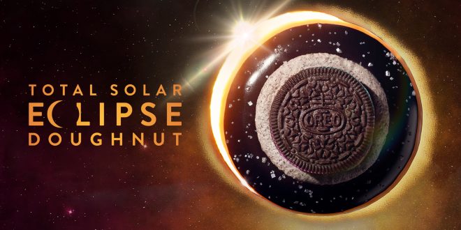Krispy Kreme Is Celebrating The Solar Eclipse With A Limited Edition Oreo Packed Donut