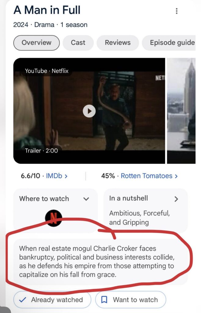 A Man in Full synopsis