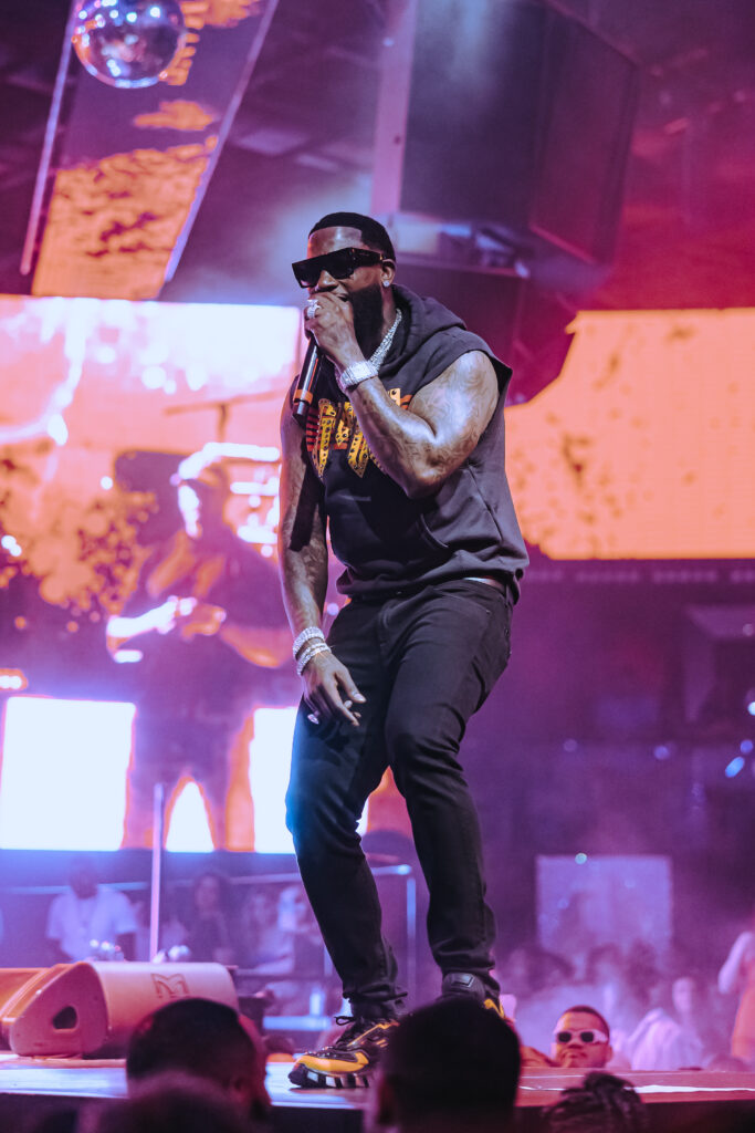 Gucci Mane performs at Drai's Nightclub during its 10th anniversary celebration.