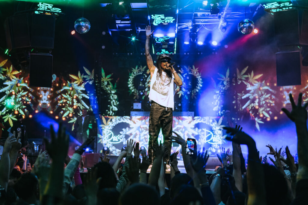 Wiz Khalifa performs at Drai's Nightclub during its 10th anniversary celebration.
