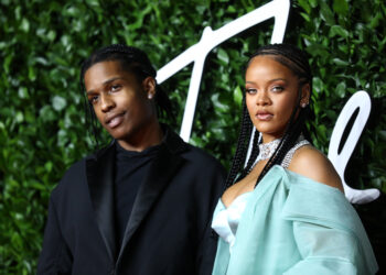 A$AP Rocky Seemingly Confirms Baby No. 3 With Rihanna Is a Girl at "Smurfs" Premiere