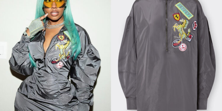 Ballerific Fashion: Yung Miami Stuns in Grey $2,500 Ferrari Dress and Yellow Hermes Mini Bag