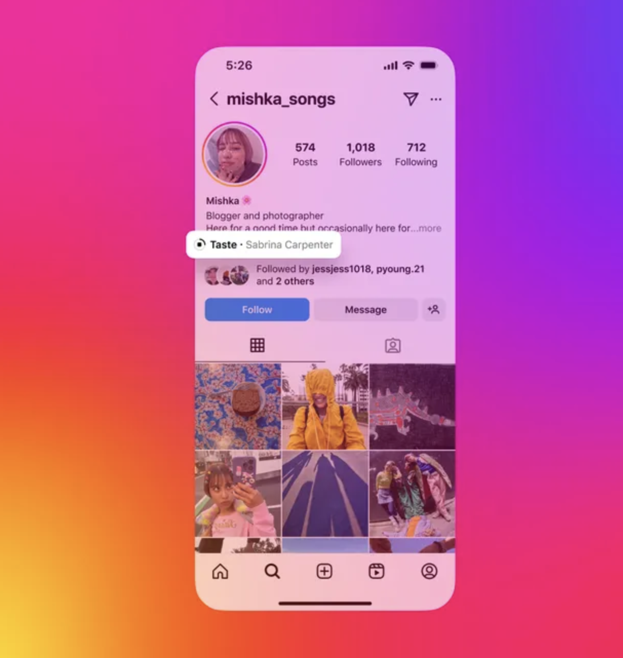 Instagram introduces a new feature to add music to your profile