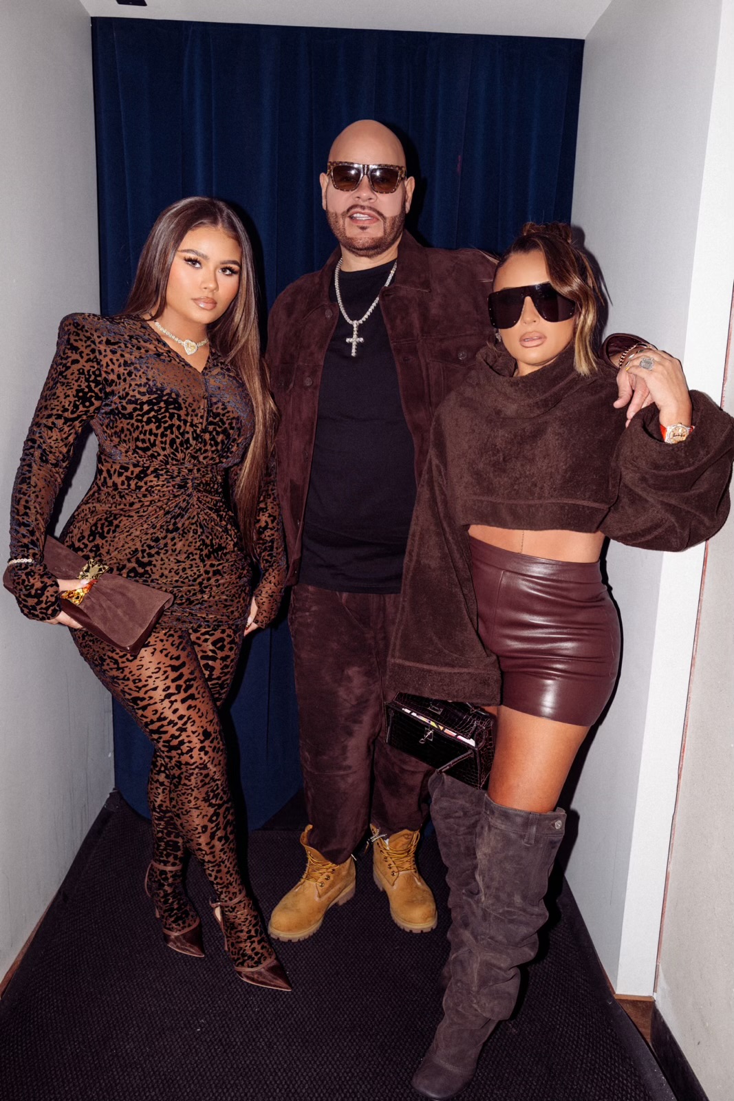 A Family That Slays Together Stays Together! Check Out Fat Joe, His Wife Lorena, and Daughter Azzy at the VMAs