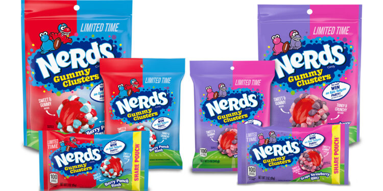 Sweet Tooth? NERDS Candy Launches New Gummy Clusters Flavors for Football Season