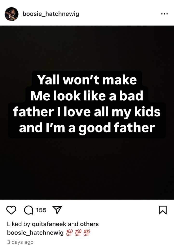 Boosie IG post