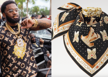 Ballerific Fashion: MMG Star Nino Breeze and Exclusive Game Transform $425 Louis Vuitton Scarf into Custom Luxury Shirt