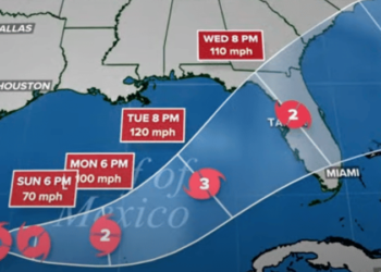 Tropical Storm Milton Expected to Strengthen into a Category 3 Hurricane, Likely Making Landfall Near Tampa