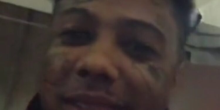 Blueface Shows Off New Face Tattoos - Baller Alert Blueface Shows Off New Face Tattoos in Prison, and His Mom Isn’t Happy About It