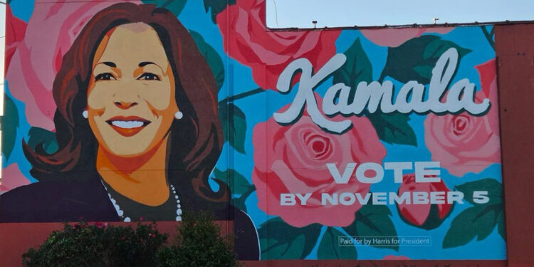 kamala harris mural
