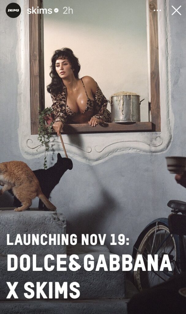 Kim Kardashian’s SKIMS just teamed up with Dolce & Gabbana