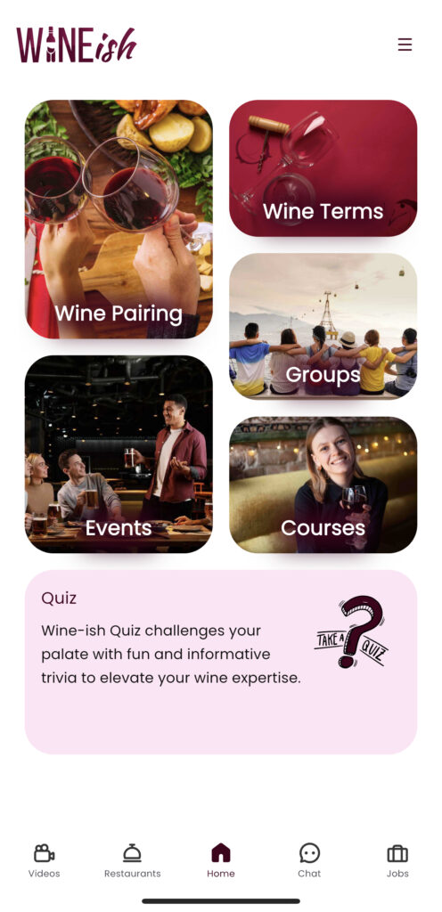 Wine-ish app