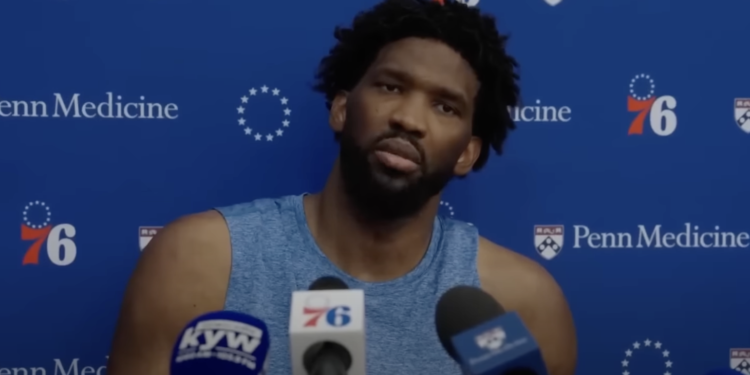 Philadelphia 76ers Star Joel Embiid Shoves Reporter After Heated Confrontation Over Column Mentioning His Deceased Brother - Baller Alert Philadelphia 76ers Star Joel Embiid Shoves Reporter After Heated Confrontation Over Column Mentioning His Deceased Brother