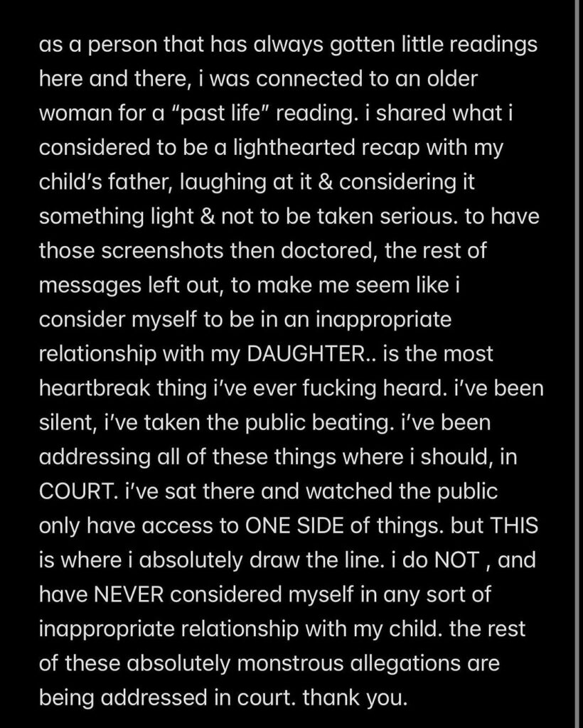 Kehlani took to Instagram to clear things up