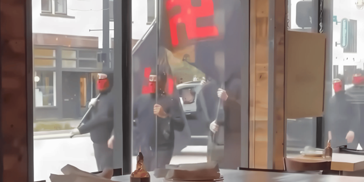 Neo-Nazis Yell Racist Slurs and Allegedly Pepper Spray Bystander During Columbus Protest [Video]