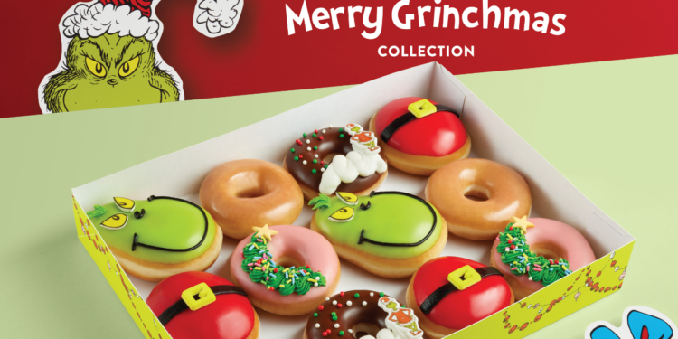 Krispy Kreme Unveils Merry Grinchmas Doughnut Collection for the Holidays