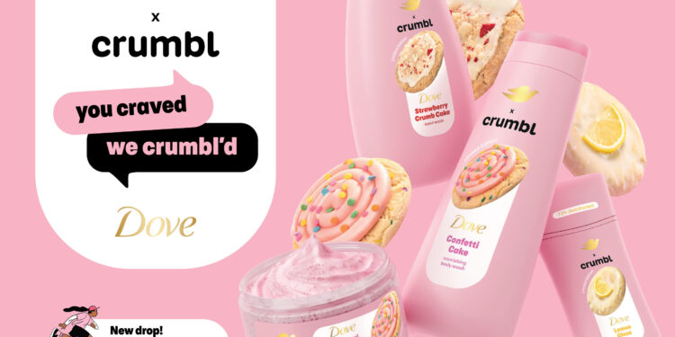 Dove and Crumbl Team Up for a Sweet Skincare Collab Inspired by Iconic Desserts
