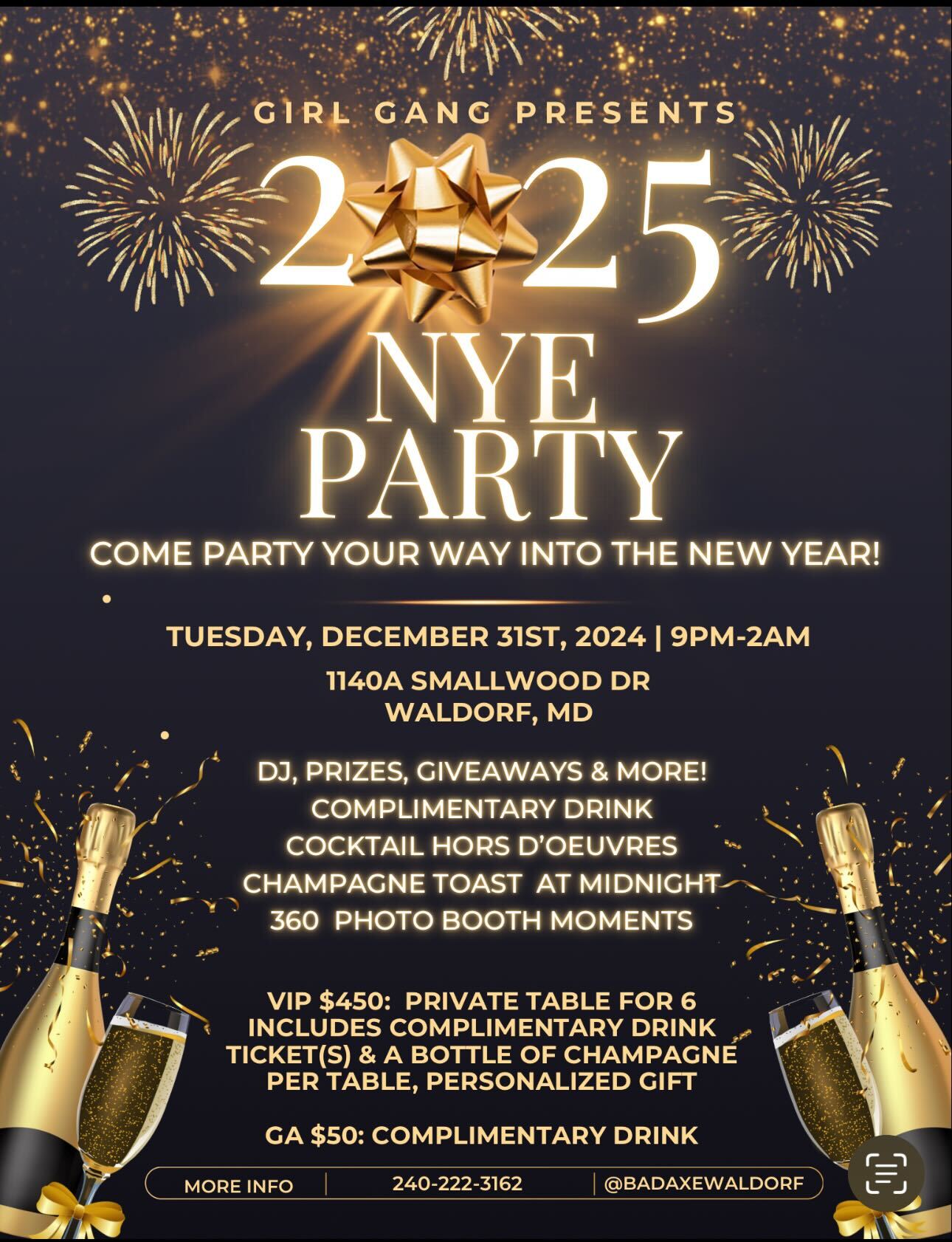 Girl Gang 2025 NYE party