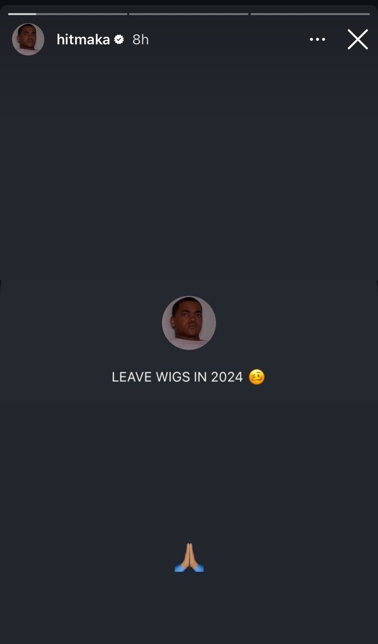 No More Frontals! Hitmaka Urges Women to "Leave Wigs In 2024"