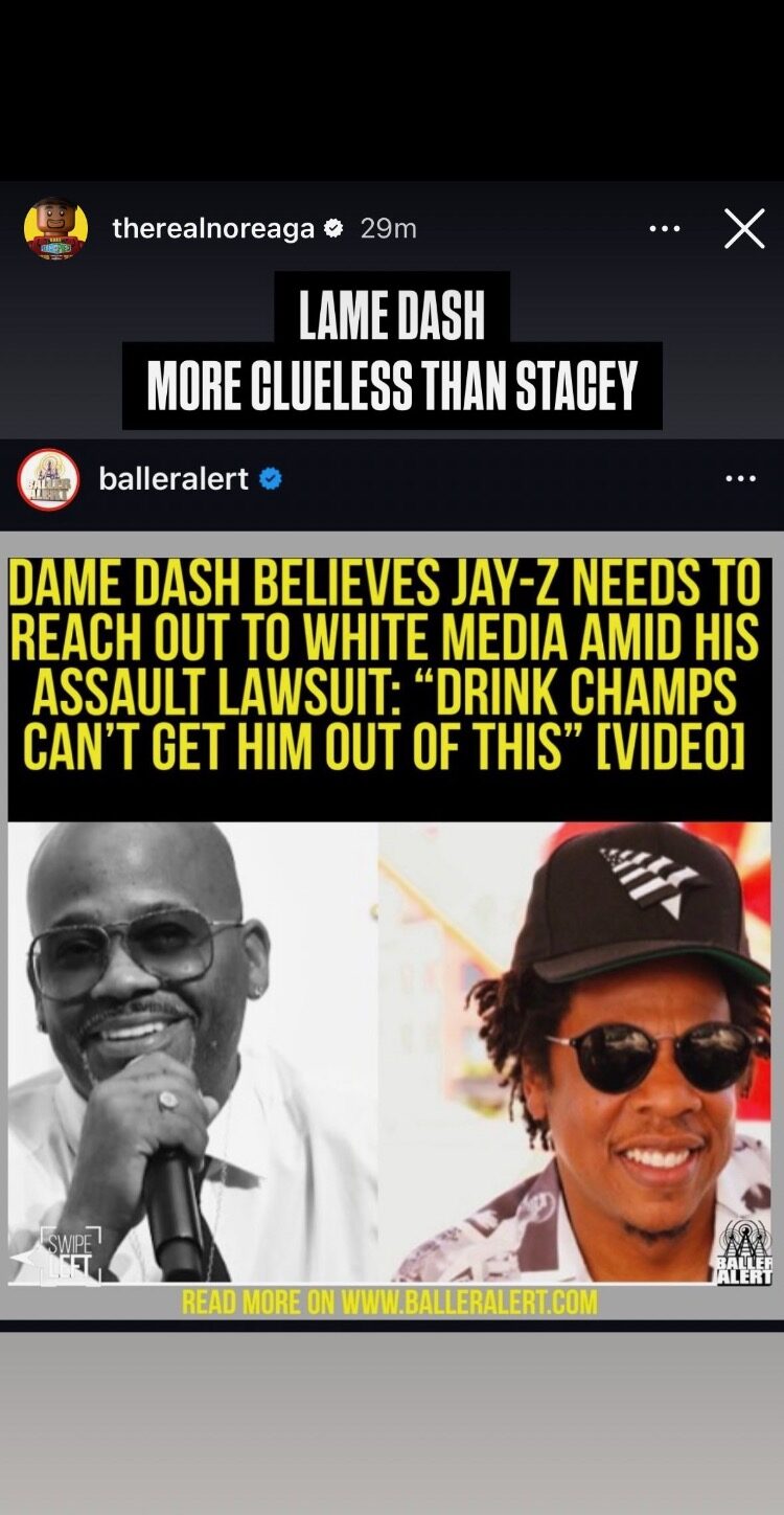 N.O.R.E. Fires Back at Dame Dash Over Comments About "Drink Champs" Defending Jay-Z's Legal Drama [Video]