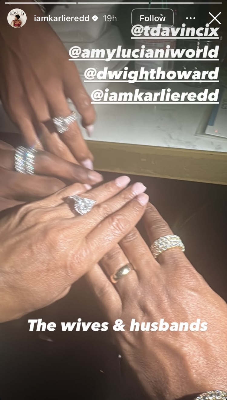 Karlie Redd Labels Herself and Amy Luciani "The Wives," Fueling Rumors That She’s Already Tied the Knot with Dwight Howard [Video]
